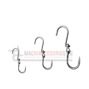 GANCHO EN ACERO GIRATORIO PARA CARNICERIA