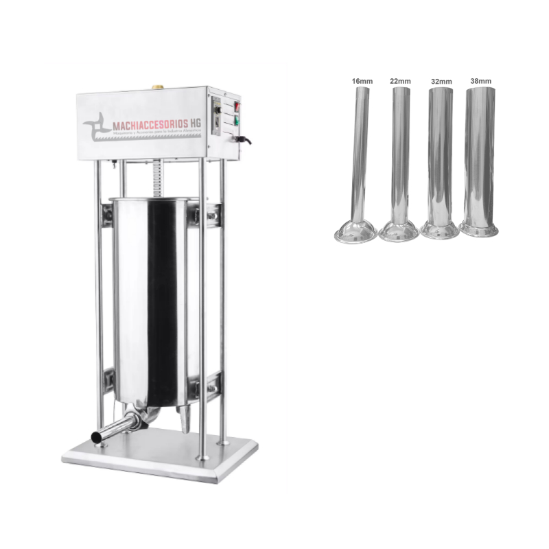 EMBUTIDORA ELÉCTRICA EN ACERO PARA EMBUTIDOS - 15 LTRS - Image 3