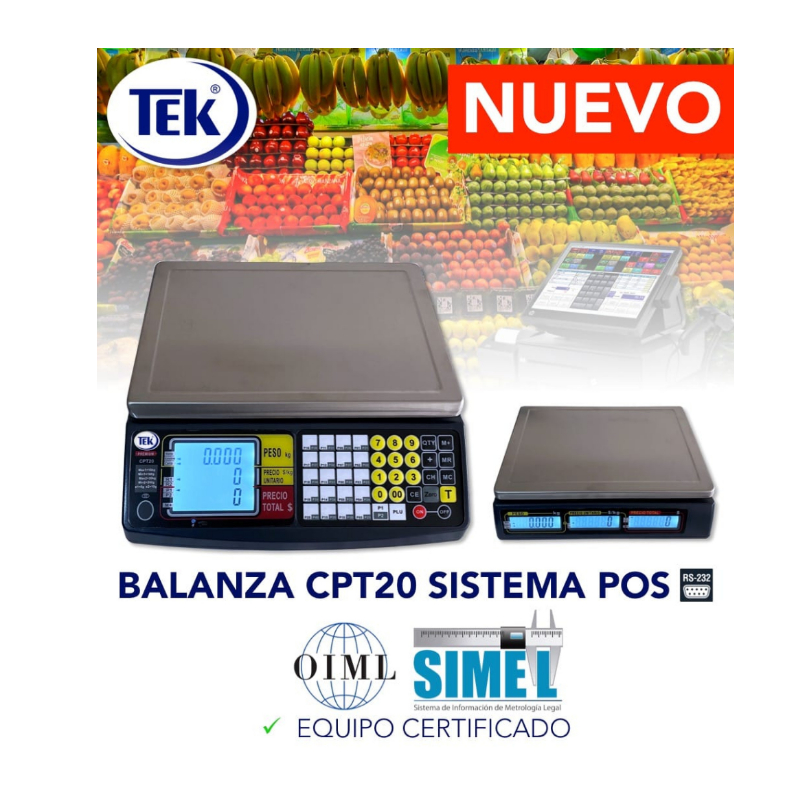 BALANZA LIQUIDADORA PLANA TEK - CAP 30 KLG - Image 2